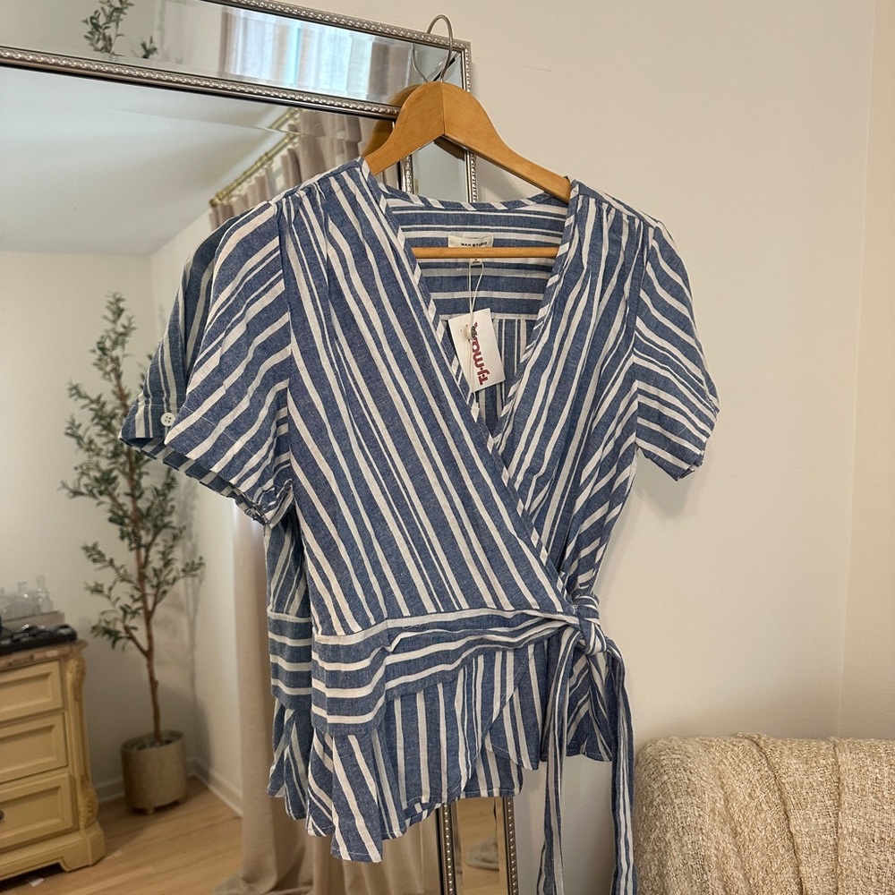 Max Studio Cross-over Top